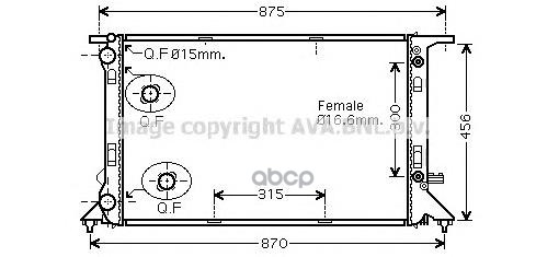 

Радиатор охлаждения AVA QUALITY COOLING AIA2293