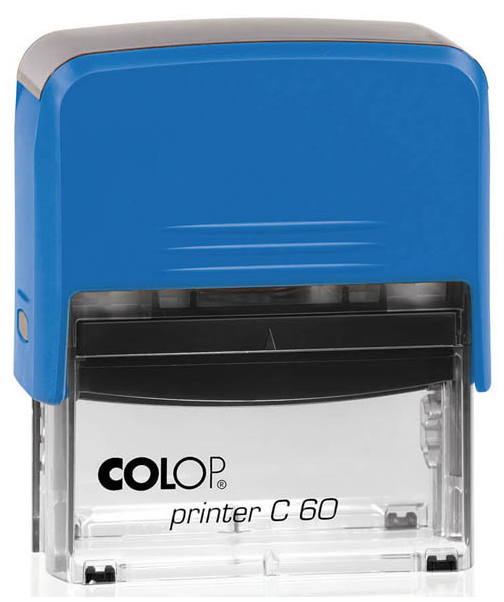 фото Оснастка для печати colop printer c60 compact transparent. цвет корпуса: синий.