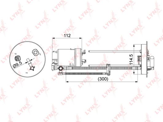 фото Топливный фильтр lynxauto lf-1069m