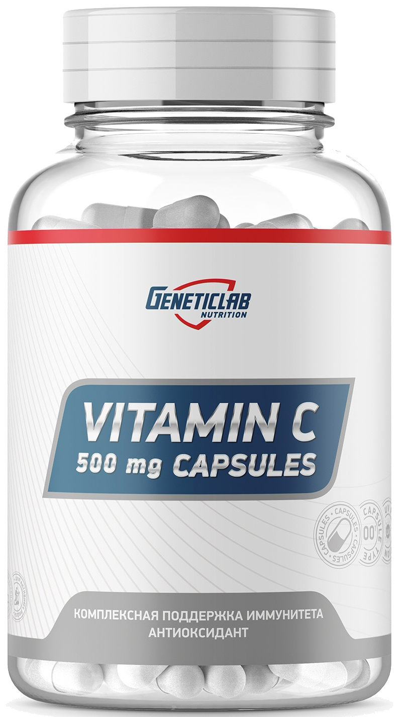 Витамин C GeneticLab Nutrition Vitamin C 500 mg 60 капсул