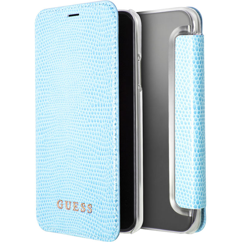 

Чехол Guess Python Booktype PU для iPhone X Blue, Синий