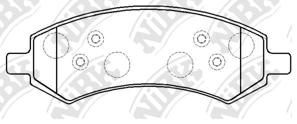 фото Комплект тормозных колодок, дисковый тормоз nibk pn53004