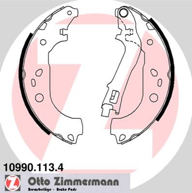 

Комплект тормозных колодок ZIMMERMANN 10990.113.4