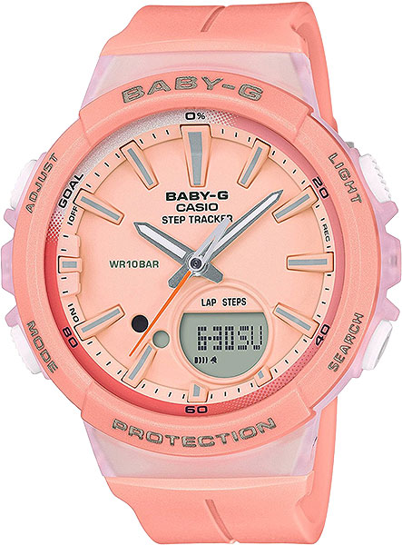 фото Японские спортивные наручные часы casio baby-g bgs-100-4a