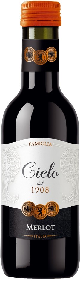 фото Вино cielo e terra merlot igt 2017 187 мл