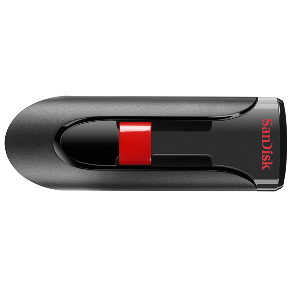 фото Флешка sandisk cruzer glide 64гб black (sdcz60-064g-b35)