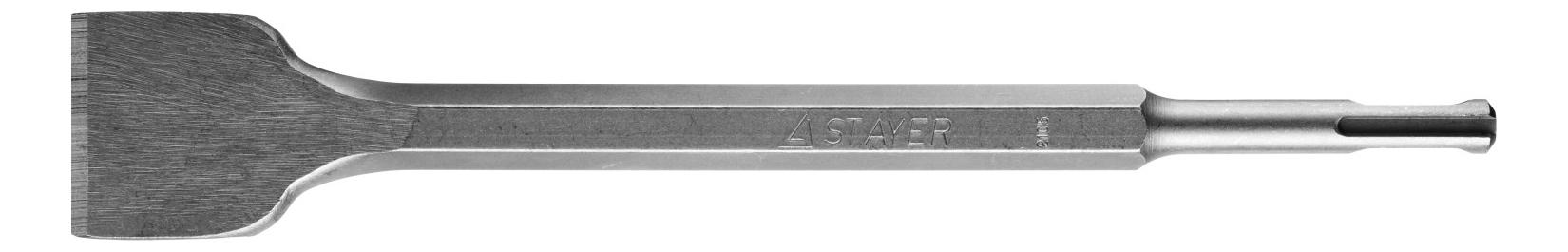 

Зубило SDS+ для перфораторов и отбойных молотков Stayer 29353-40-250_z01, Зубило Stayer 'PROFESSIONAL' SDS-Plus плоское широкое для перфораторов, 40х250мм