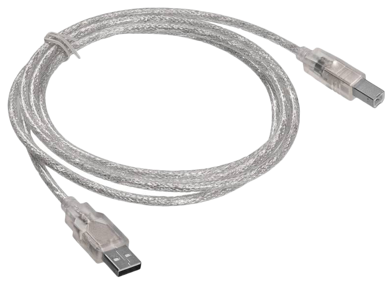 фото Кабель buro usb a-usb b, m-m 1,8м grey