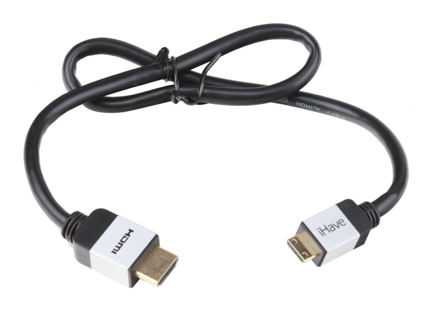 фото Кабель belsis hdmi - mini hdmi, 0,5м white/black (bf1010)