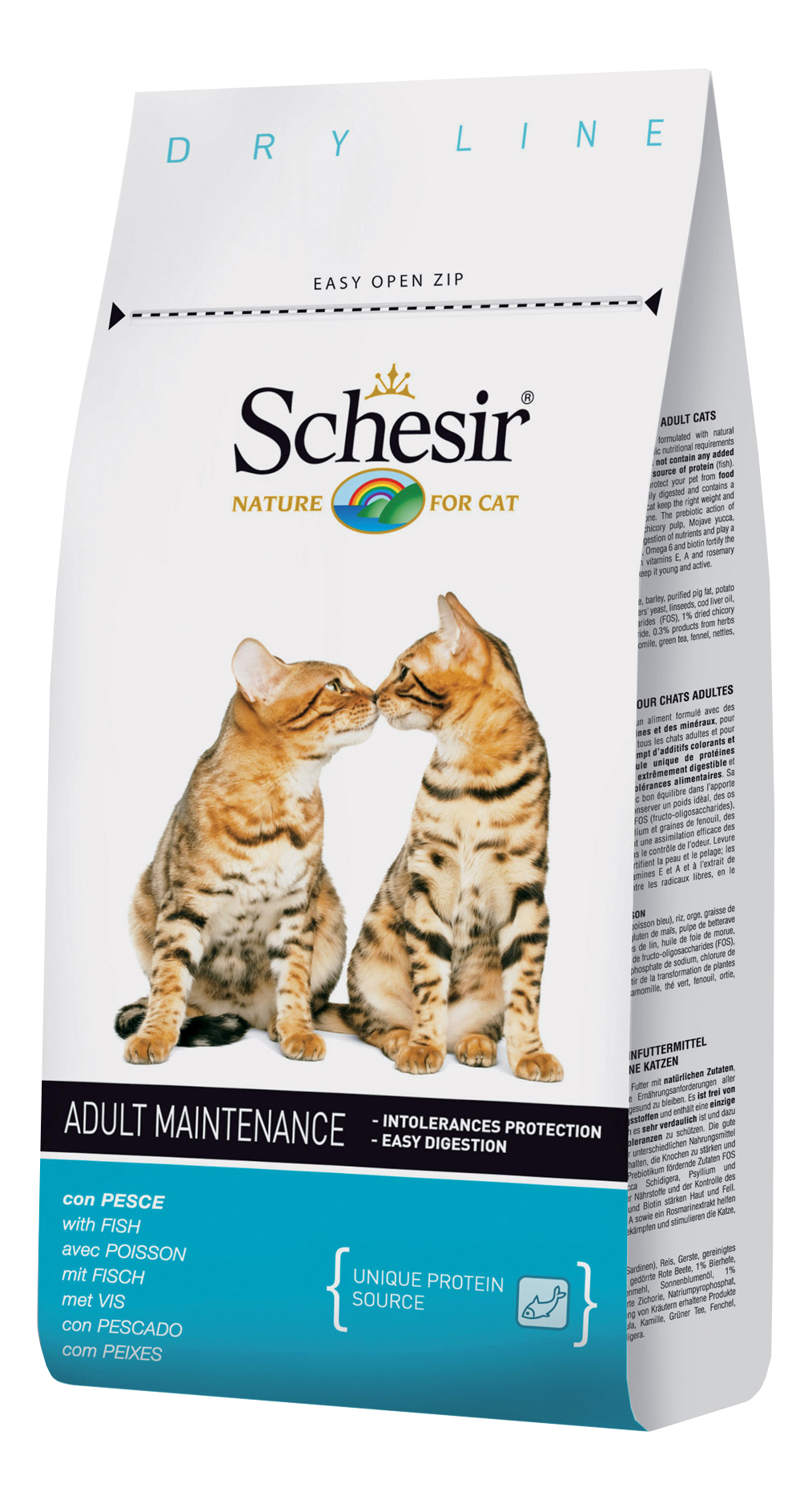 фото Сухой корм для кошек schesir adult maintenance, рыба, 1,5кг