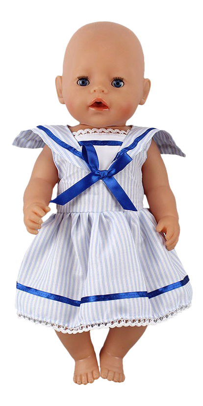 фото Платье белый цвет 25,5x36x1 см для кукол junfa toys