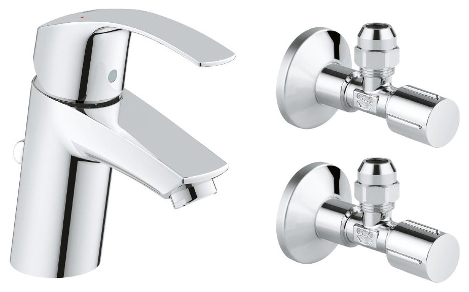 фото Смеситель для раковины grohe eurosmart 2015 23588000 хром