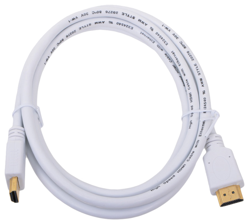 фото Кабель gembird hdmi - hdmi, 1,8м white (cc-hdmi4-w-6)