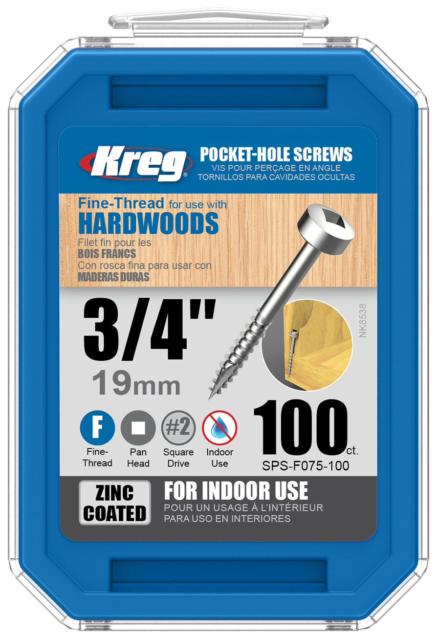 

KregSPS-F075-1003/4", Pan Head, 100 шт, 3/4', Pan Head, 100 шт