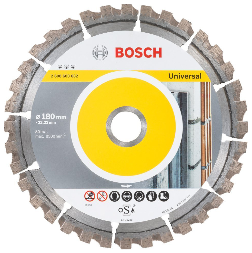 фото Диск отрезной алмазный bosch bf universal 180-22,23 2608603632