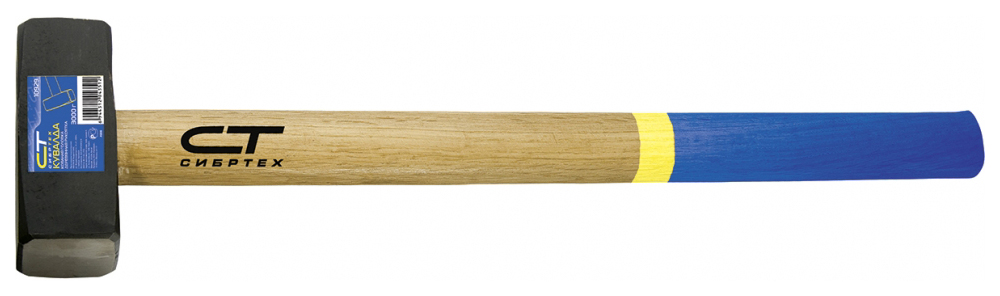 Кувалда СИБРТЕХ 8000 г кованая головка деревянная рукоятка 10935 рукоятка для кувалды шлифованная бук 600 мм сибртех 11004