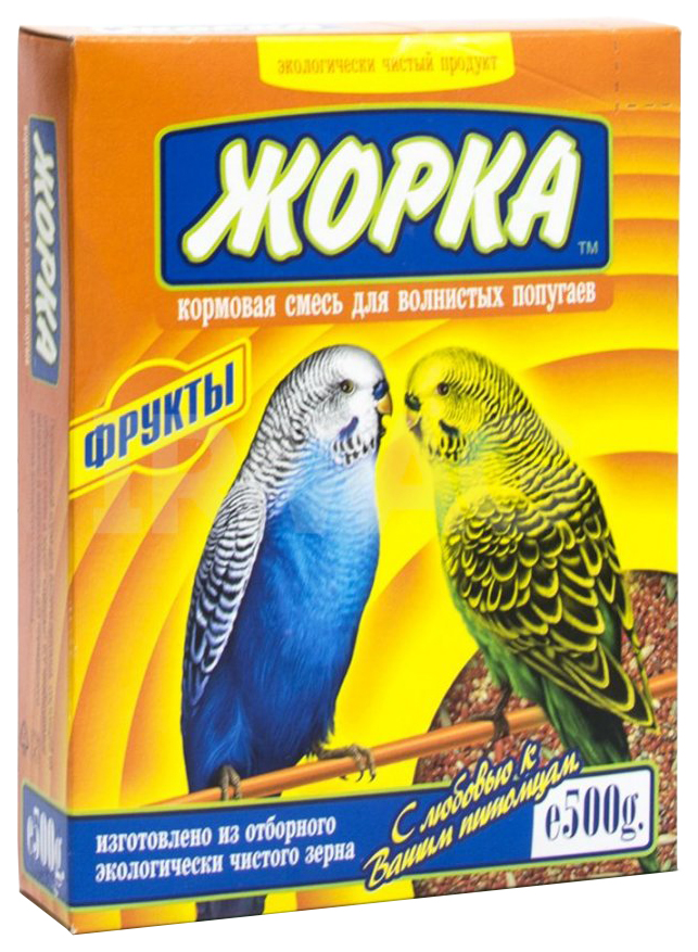 

Сухой корм для средних и мелких попугаев Жорка Фрукты, 500 г, Фрукты