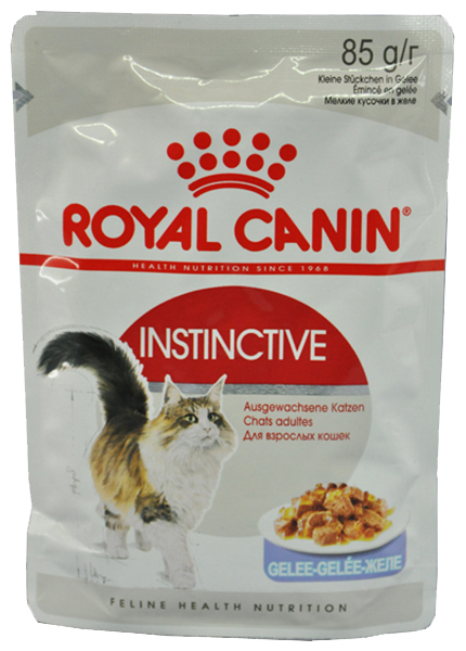 фото Влажный корм для кошек royal canin instinctive, мясо, 85 г, 12 шт