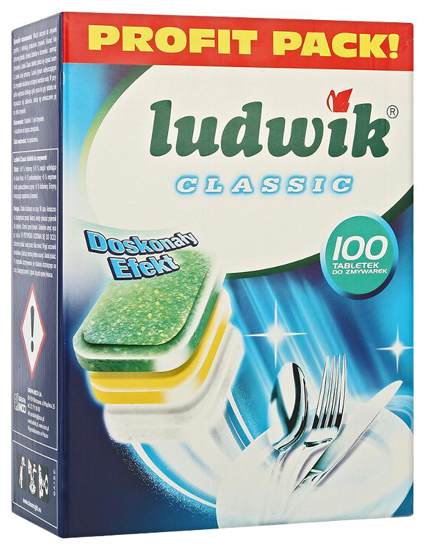 фото Таблетки для посудомоечной машины ludwik classic 100 штук