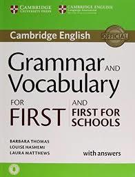фото Gram and vocabulary for first/first sch bk w/ans + aud cambridge university press