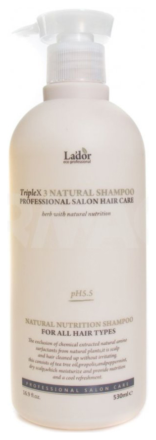 фото Шампунь la'dor triplex natural shampoo 530 мл