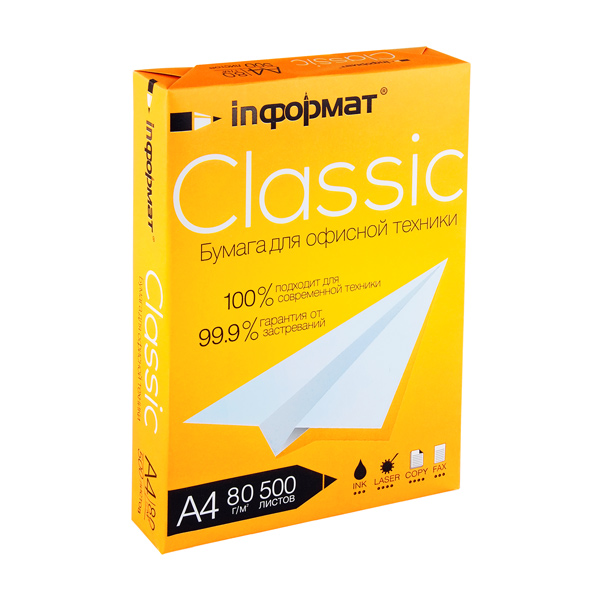 

Бумага InФормат OFC4080-500 Classic, А4, 80 г/м2, 500 листов