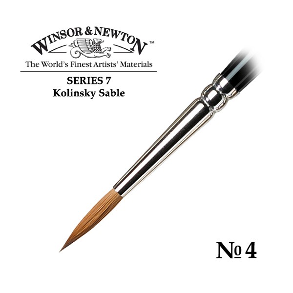 фото Кисть для акварели "series 7", колонок, №4 winsor&newton