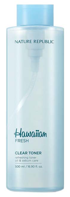 Fresh clear. Hawaiian Fresh Clear Serum. Тонер Rore away Clear Toner nature Republic. Nature Republic Hawaiian Fresh Clear Serum сыворотка для сужения пор на лице. Софтнер для лица APIEU Aqua nature очищающий 500 мл.