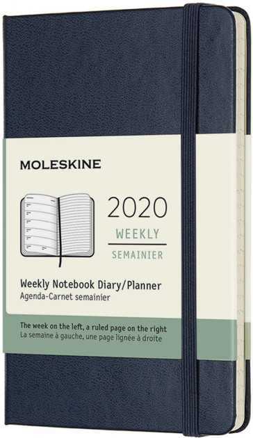 

Еженедельник датированный на 2020 год "Classic" WKNT Pocket, 144 страницы, синий сапфир, 2020 Classic WKNT Pocket 144