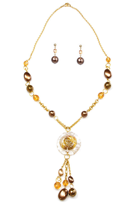 

Комплект (бусы, серьги) Bohemia Style K0165 1848, K0165 1848