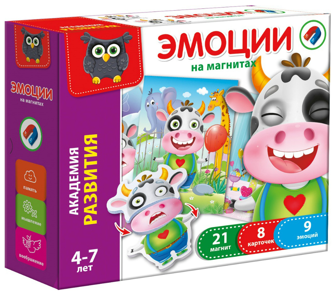 фото Игра настольная "эмоции" на магнитах vladi toys