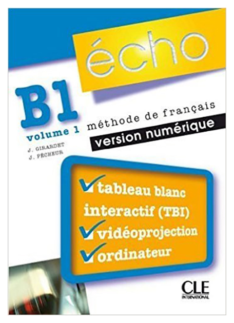 фото Книга cle international jacky girardet "cd-rom. echo: ressources numeriques pour tbi b1.1"