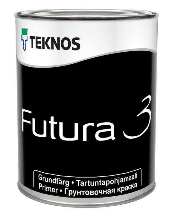 

Краска Teknos Futura 3, белый, 2,7 л, Futura