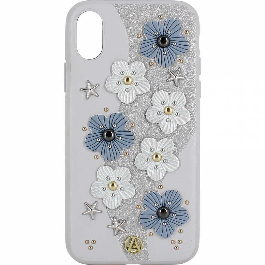 фото Чехол luna aristo jasmine series для iphone xr grey/blue