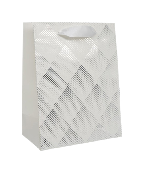 

Пакеты подарочные ламинированные, цвет: D-белый, 23x18x10 см, арт. BK958-1