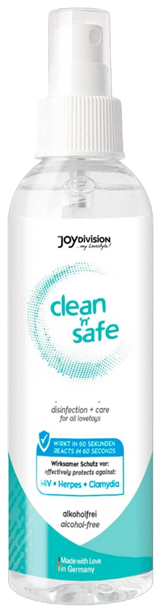 фото Очищающий спрей для секс-игрушек joy division clean‘n’safe 200 мл