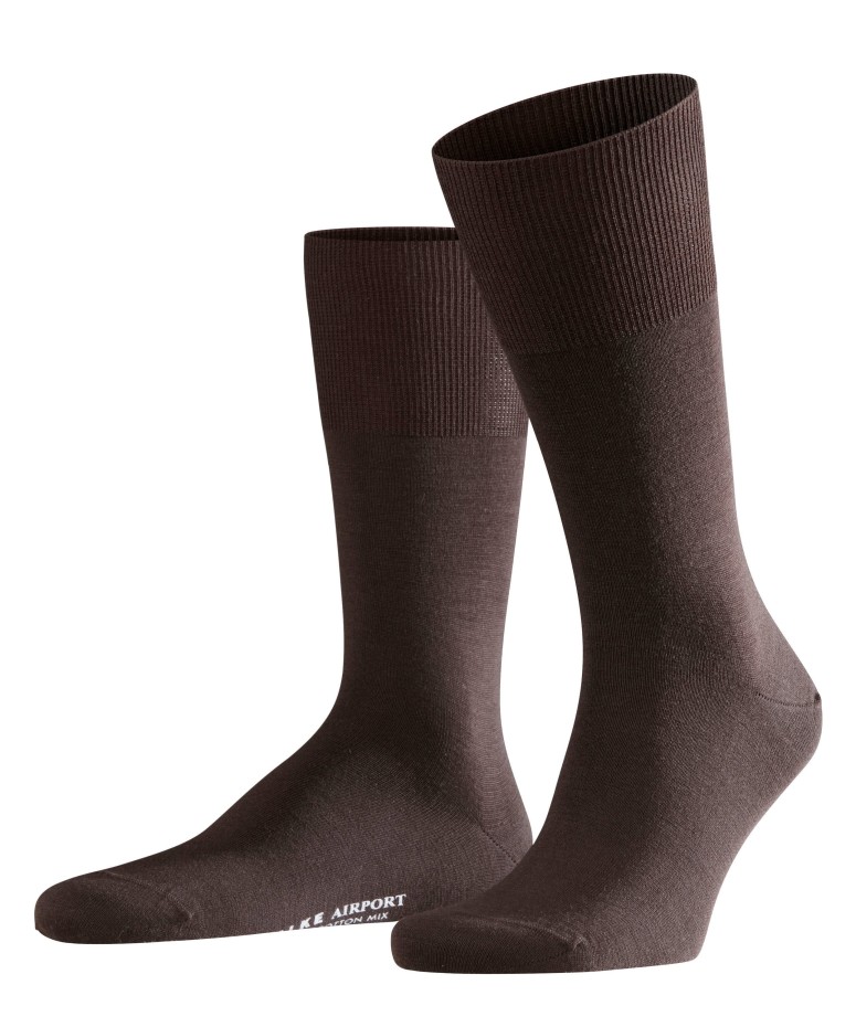 

Носки мужские FALKE Airport SO коричневые 45-46, Airport SO