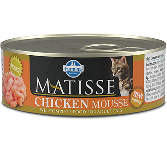 Консервы для кошек Farmina Matisse Adult, мусс с курицей, 85г