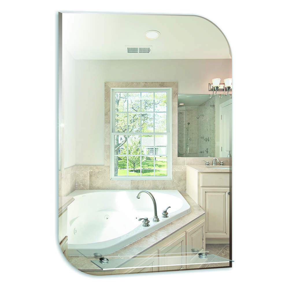 Зеркало д/ванной Mixline Каприз-Люкс 49,5x68,5 с полкой и фацетом, без подсветки