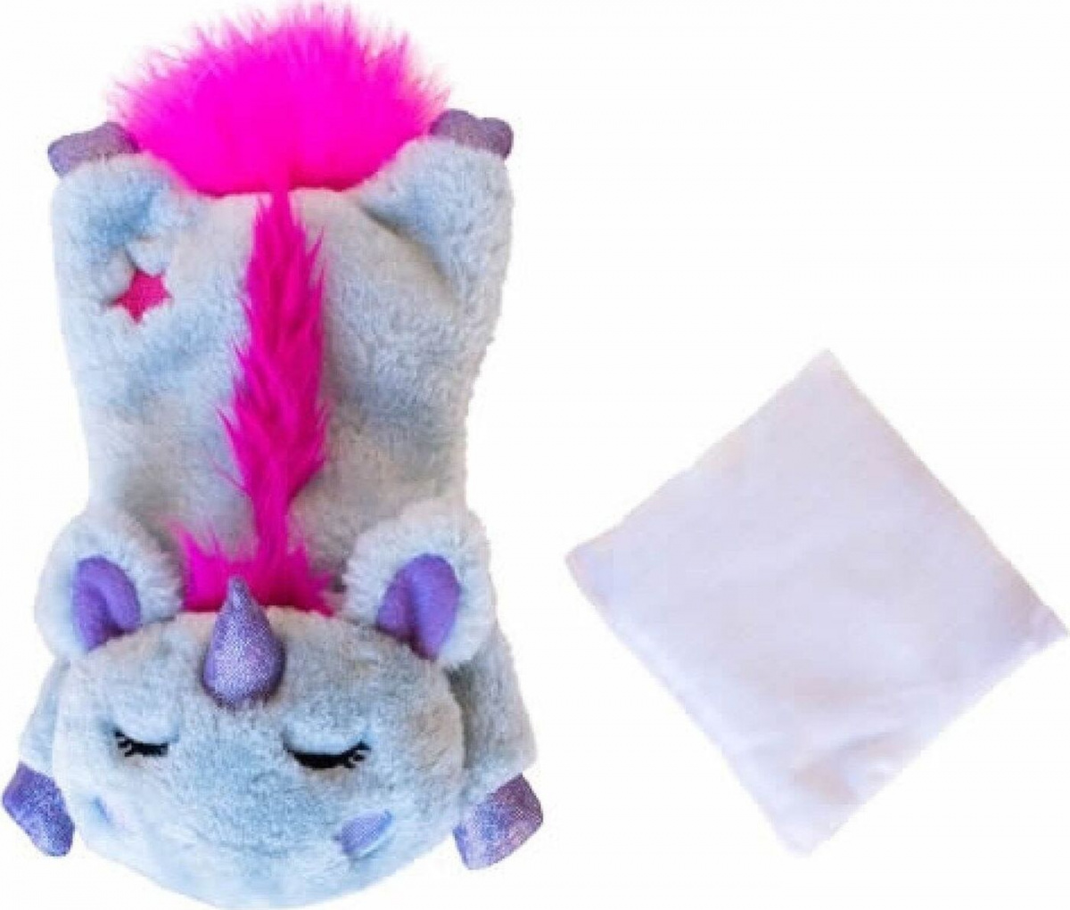 фото Мягкая игрушка для собак petstages единорожик, голубой, фиолетовый, 21,5 см