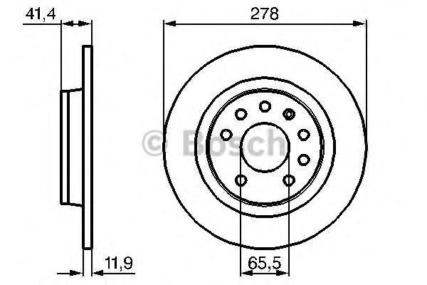 фото Тормозной диск bosch 0986479106