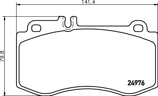 

Комплект тормозных колодок Hella 8DB355014821