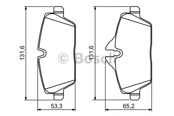 

Комплект тормозных колодок BOSCH 0986494120