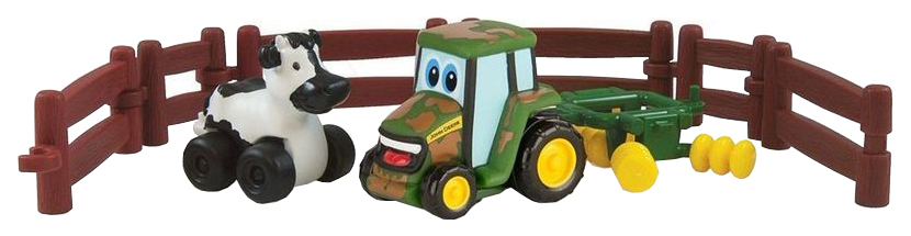 Игровой набор Tomy John Deere Приключения трактора Джонни и друзей на ферме ТО37722АМ6К