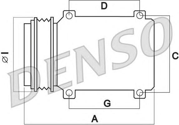 Компрессор кондиционера Denso DCP45005