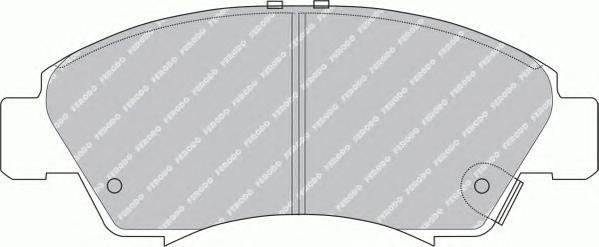 Комплект тормозных колодок Ferodo FDB777