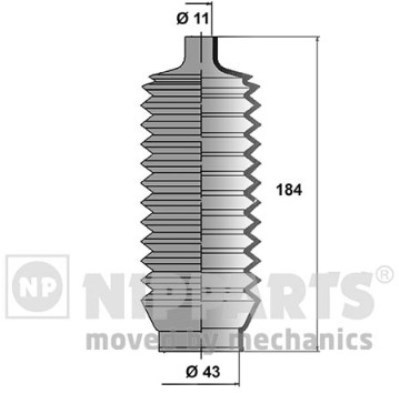 

Пыльник рулевой рейки Nipparts J2845000