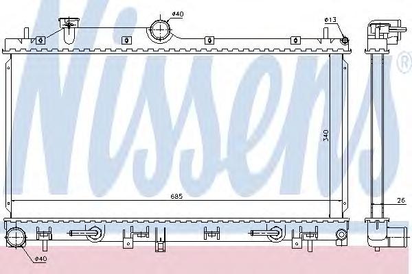 Радиатор Nissens 66676