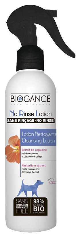 Лосьон для собак BIOGANCE No Rinse Lotion для сухой очистки шерсти, 250 мл