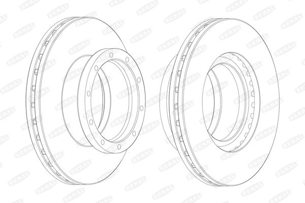 фото Тормозной диск beral bcr145a